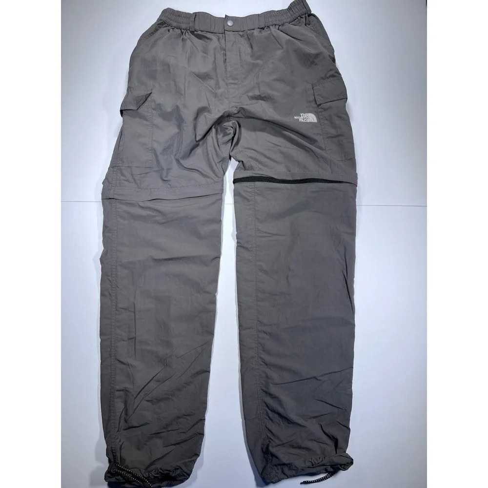 The North Face Convertible Pants Mens XL Gray Summit Series Cargo Zip Off Hiking